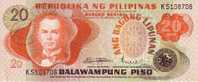 PHILIPPINES    20 Piso  Non Daté   Pick 162a  Signature 8    ***** BILLET  NEUF ***** - Philippines