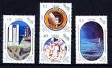 NEVIS 1989, 20e Anniversaire Premier Homme Sur La Lune, 4 Valeurs, NEUFS. R393 - Zuid-Amerika