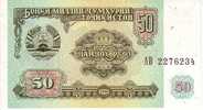 TADJIKISTAN   50 Roubles   Emission De 1994   Pick 5a     ***** BILLET  NEUF ***** - Tadschikistan