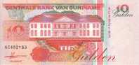 SURINAM   10 Gulden   Daté Du 09-07-1991   Pick 137a     ***** BILLET  NEUF ***** - Surinam