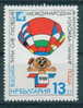 3811 Bulgaria 1989 Young Inventors' Exhibition, Plovdiv ** MNH / Balloon , Animals LION  , FAIR PLOVDIV 1989 - Autres (Air)