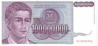 YOUGOSLAVIE   100 000 000 Dinara  Emission De 1993  Pick 124     ***** BILLET  NEUF ***** - Yugoslavia