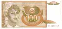 YOUGOSLAVIE   100 Dinara  Daté Du 01-03-1990   Pick 105     ***** BILLET  NEUF ***** - Yugoslavia