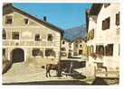 Guarda - Dorfplatz,Engadin.  Suisse- Schweiz -Zwitserland Switzerland - Guarda