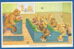 Tiere; Bären; Teddyschule Lesestunde; Sloth Bears; Ours; Spielzeugmuseum München Nr 24 - Beren