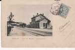 78 MEULAN - Gare De MEULAN - HARDRICOURT En 1900 Dos Non Divisé - Meulan