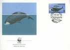 W0492 Balaena Mysticetus Baleine Franche Du Groenland 1990 Feroe FDC Premier Jour WWF - Whales