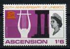 ASCENSION     1967   UNESCO    1/6  Black Bright Purple And Orange - Ascensión