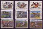 9 Timbres ** Russie - Oiseau CANARD - 9 Stamps Russia DUCK Bird Birds - Briefmarke ENTE Vogel - Canards