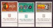 J4954 - ISRAEL Yv N°251/53 ** AVEC TAB SCIENCE - Unused Stamps (with Tabs)