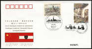 PFTN.WJ-66 CHINA-AUSTRIA DIPLOMATIC COMM.COVER - Cartas & Documentos