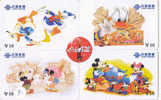 4 Télécartes DISNEY (7) COCA COLA Puzzle. 4 Phonecards Disney In Puzzle - Rompecabezas