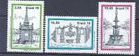 BRESIL 1389/91 Exposition Philatélique - Fontaines - Unused Stamps
