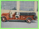 FIRE TRUCK -CAMION POMPIER -  BRISBANE, CA. - 1937 PUMPER TRUCK FIRE DEPT. - INDIANA TRUCK CORP. - - Trucks, Vans &  Lorries