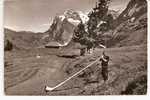 GRINDELWALD   -   ** ALPHORNBLÄSER ** Mit WETTERHORN   -    Editeur : Ernst SCHUDEL De Grindelwald   N° 2281 - Grindelwald