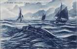 En Mer : Bateau-pecheur Chavirant Sous Voiles Par Coup De Vent / Voilier, Bateau / Artaud Et Nozais N° 90 - Fishing Boats