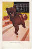 'M.D.S.' Artist Signed Postcard, Sporty Bears Series #83, King Of The Alley, Bowling Postcard - Ours