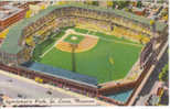 Sportsman's Park, Baseball Stadium St. Louis Missouri, Browns And Cardinals Baseball Teams Linen Postcard - Baseball