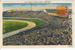 New York Yankee Stadium In The Bronx, Baseball Team Linen Postcard - Honkbal