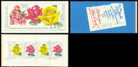 GERMANY-DDR 1972, Flowers Roses 2M,BOOKLET:12 Stamps  [carnet,Markenheftchen,cuadernillo,libretto,boekjes] - Rosas