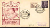 Espagne Espana 1957  Matasello Exposicion Filatelica  Barcelona - Maschinenstempel (EMA)