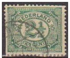 Holanda 1898-1924 Scott 60 Sello º Cifras Numeros Michel 52 Yvert 69 Nederland Paises Bajos Stamps Timbre Pays-Bas - Gebraucht