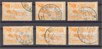 ROMANIA, MALL COACH, KEY VALUE 50 BAN PER X6, F/VFU - Used Stamps