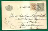 SWEDEN - 1920 UPRATED ENTIRE To OTTAWA - CANADA, - PLK 215B Cancellation - File Crease Not Affecting Stamps - Enteros Postales