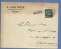 768 Op Brief Met Stempel BRUSSEL, Met Naamstempel (Griffe) WEERDE  (VK) - 1948 Exportación