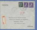 693+768 Op Aangetekende Brief Met Stempel BOITSFORT   (VK) - 1936-1957 Col Ouvert