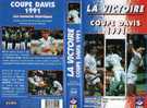 SPORT  CASSETTE VIDEO  VHS  TENNIS COUPE  DAVIS   1991   LES MOMENTS  H ISTORIQUES    LA VICTOIRE - Sports