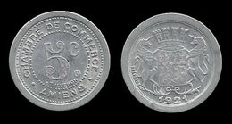 NECESSITE :  AMIENS  . 5 Cts  . 1921. - Monedas / De Necesidad