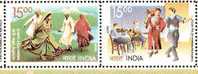 INDIA 2006 INDIA - CYPRUS JOINTS ISSUE, ART, CULTURE, FOLK DANCE 2V  MNH** Inde Indien - Dance