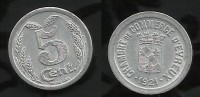 NECESSITE :  EVREUX . 5 Cts . 1921 . - Monedas / De Necesidad