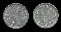 NECESSITE : EVREUX . 10 Cts . 1921 . - Monedas / De Necesidad