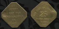 NECESSITE :  LYON . 25  Cts . 1923. - Monetary / Of Necessity