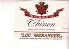 CHINON - Vins Fins Du Val De Loire -  Luc Beranger - Rotwein