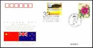 PFTN.WJ-123 CHINA-NEW ZEALAND DIPLOMATIC COMM.COVER - Lettres & Documents