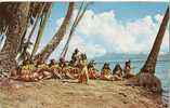 CP TAHITI  Belles Danseuses Tahitiennes Sur La Plage De PUNAUJA - Polynésie Française