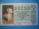 R.L49  LOTERIA LOTERY LOTERIE  ARQUEHOLOGY ARQUEOLOGIA  MEXICO  INCA  AÑO 1985  250 PESETAS  MAS EN MI TIENDA - Biglietti Della Lotteria