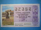 R.L72  LOTERIA LOTERY LOTERIE  ARQUEHOLOGY ARQUEOLOGIA  MEXICO  MAYA  AÑO 1985  1000 PESETAS  MAS EN MI TIENDA - Biglietti Della Lotteria