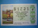 R.L81  LOTERIA LOTERY LOTERIE  ARQUEHOLOGY ARQUEOLOGIA  MEXICO  INCA  AÑO 1985  250 PESETAS  MAS EN MI TIENDA - Lottery Tickets