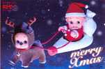 Japan Postal Stationery Postcard Christmas 50 Yen Santa Claus - Sledge ** - Ansichtskarten