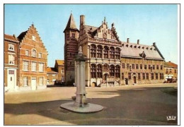 ZOUTLEEUW-STADHUIS EN HALLEN-LEAU HOTEL DE VILLE ET HALLES - Zoutleeuw