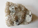 FLUORINE BLEUE SUR QUARTZ ENFUME MARSANGES 43 FRANCE - Mineralen