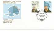 Enveloppe 1er Jour D'antarctique Australienne AAT 1982 Sir Douglas Mawson, Macquarie Island - FDC