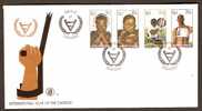 Bophuthatswana Int'al Year Of The Disabled Blind Boy Handicaped Archer In Wheel-chair X-ray  Sc 68-71 FDC # 16057 - Behinderungen