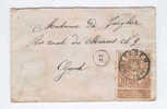 Carte De Visite Timbre No 72 Ocre Pale 10c  Expo 97 SOTTEGEM 1896 Vers GAND    --  8/817 - 1894-1896 Exhibitions