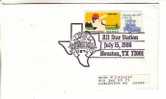 USA Special Cancel Cover 1986 - Houston Astros - All Star Game - FDC