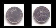 FIVE PENCE 1990 - 5 Pence & 5 New Pence